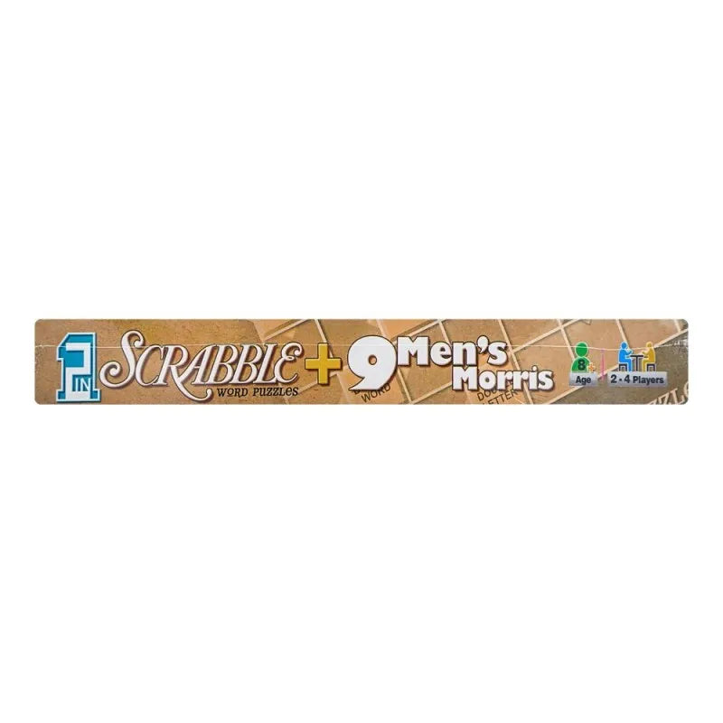 gamex cart 2 in 1 scrabble word puzzle & 9 men's morris game, for 8+ years, 428 7502 image4