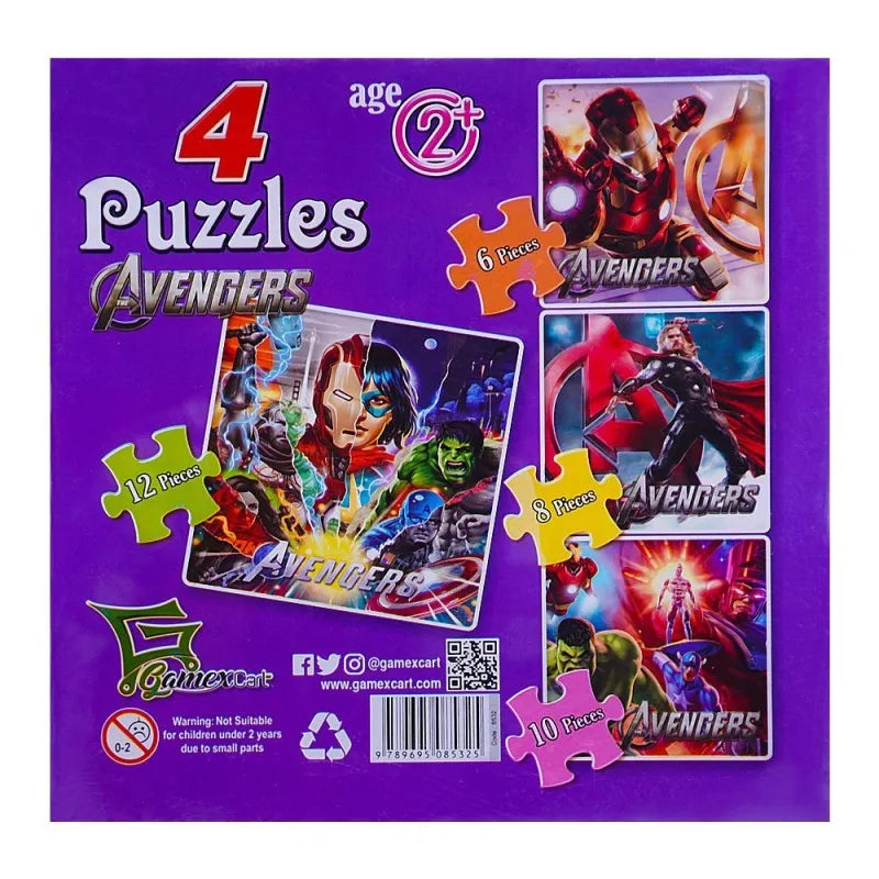 gamex cart 4 puzzle avengers, for 2+ years, 414 8532 image2