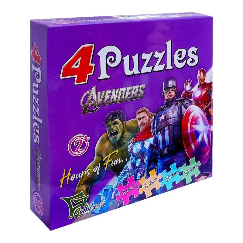 gamex cart 4 puzzle avengers, for 2+ years, 414 8532 main image