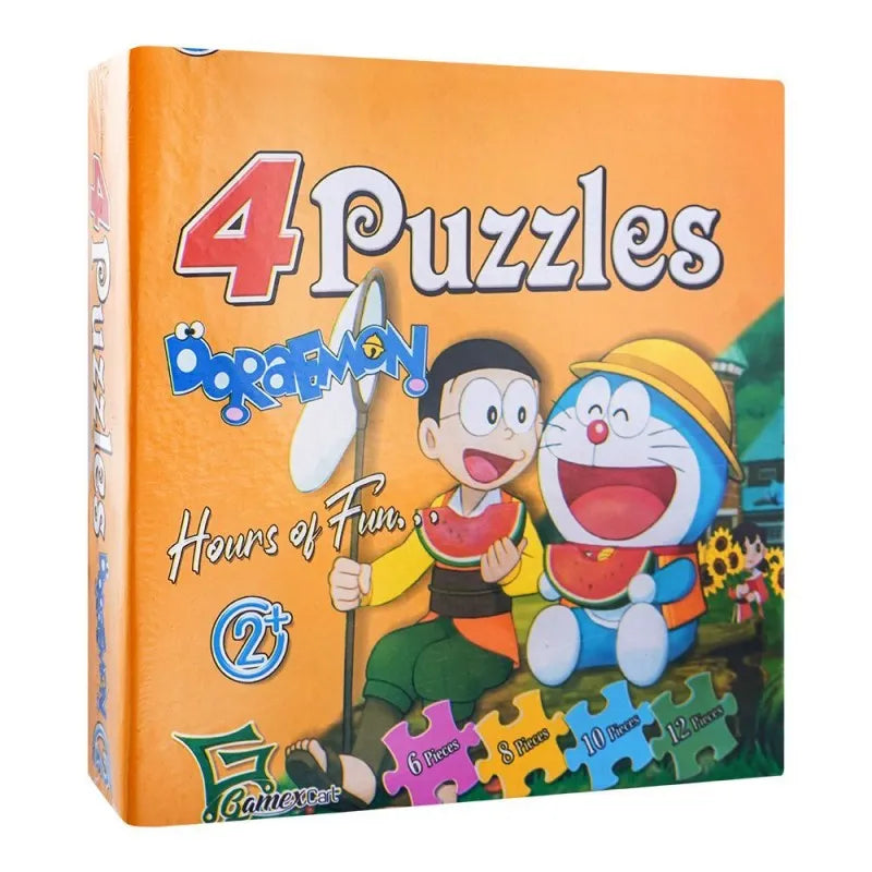 gamex cart 4 puzzles doraemon, for 2+ years, 414 8515 main image