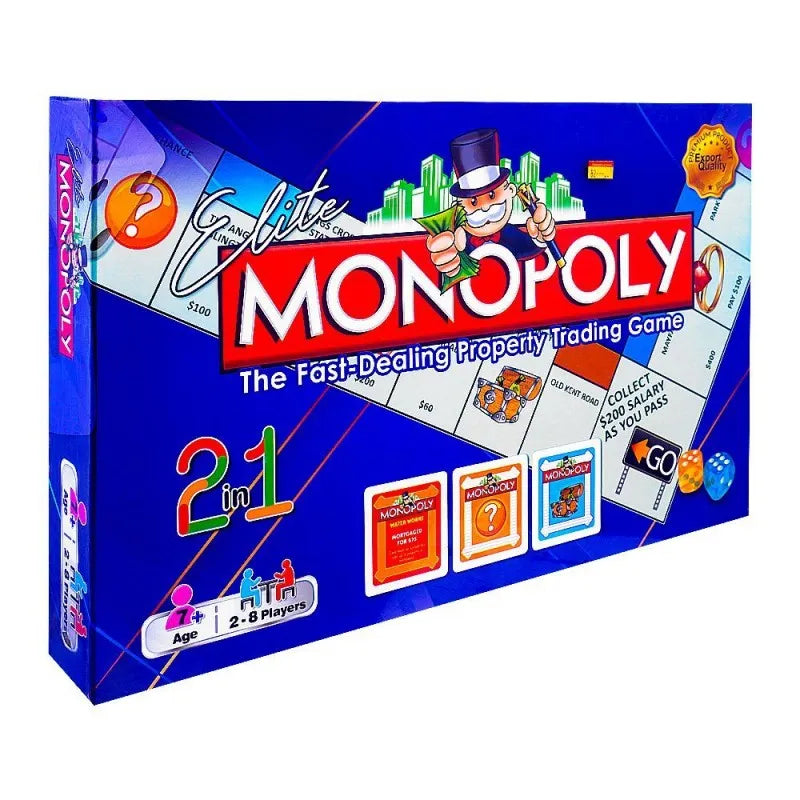 gamex cart elite 2 in 1 monopoly, for 7+ years, 419 7202 main image