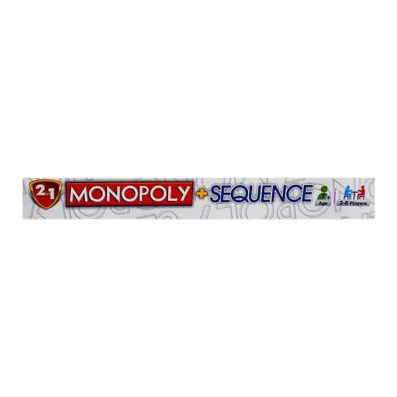 gamex cart monopoly and sequence 2 in 1 board game, for 7+ years, 451 7134 image3