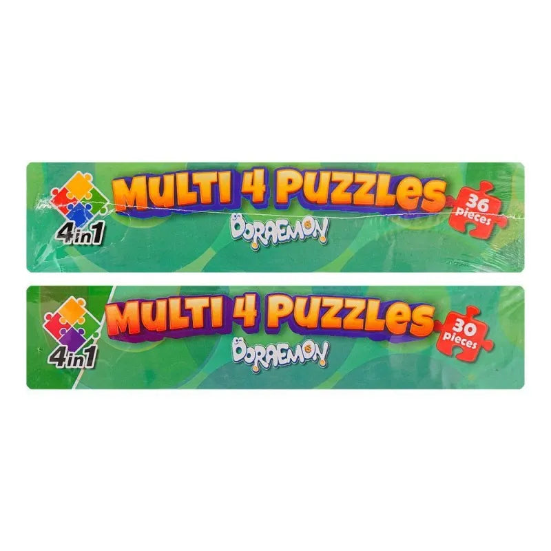 gamex cart multi 4 puzzles 4 in 1 doraemon, for 6+ years, 437 8401 2331 image3