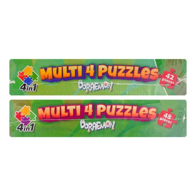 gamex cart multi 4 puzzles 4 in 1 doraemon, for 6+ years, 437 8401 2331 image4