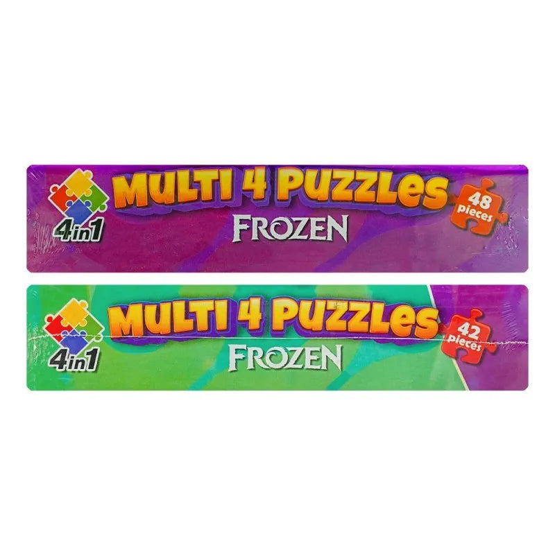 gamex cart multi 4 puzzles 4 in 1 frozen, for 6+ years, 437 8402 2331 image3