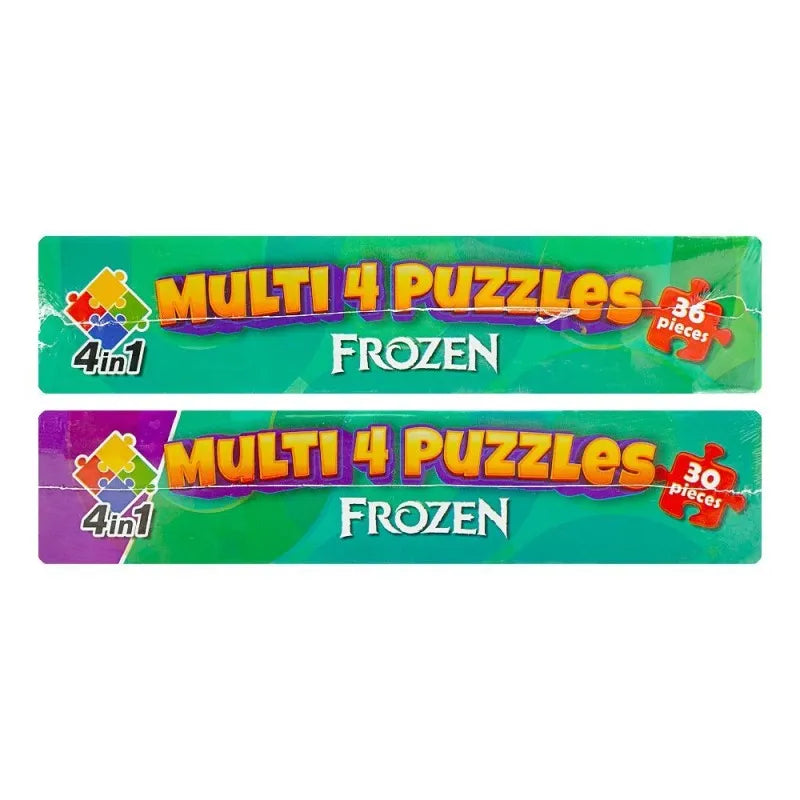 gamex cart multi 4 puzzles 4 in 1 frozen, for 6+ years, 437 8402 2331 image4