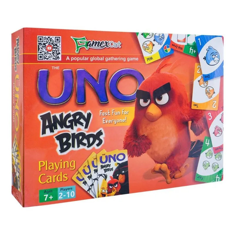 gamex cart uno angry birds playing card, for 6+ years, 423 9703 main image