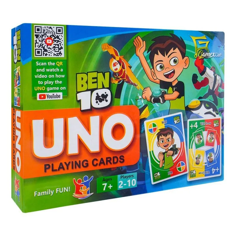 gamex cart uno ben 10 playing card, for 6+ years, 423 9704 main image