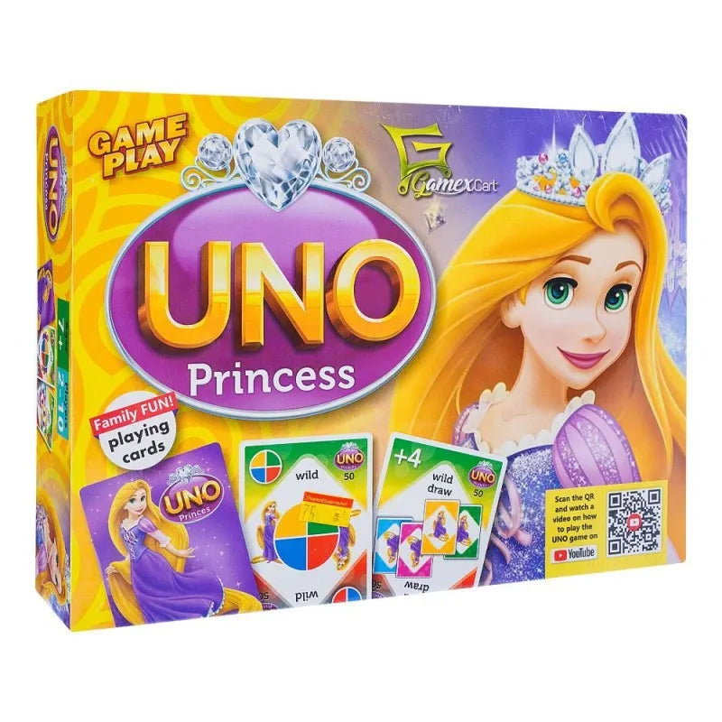 gamex cart uno princess playing card, for 6+ years, 423 9705 main image