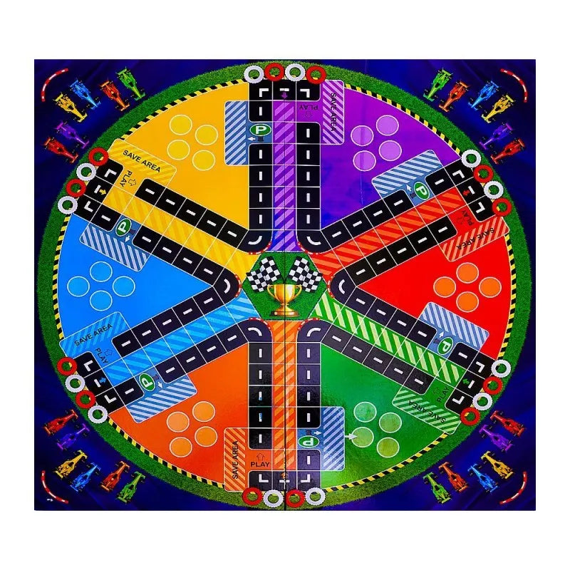 gamex cart wooden double sided ludo, l2 412 7972 image2