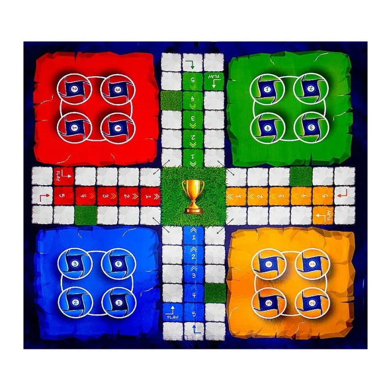 gamex cart wooden double sided ludo, l2 412 7972 main image