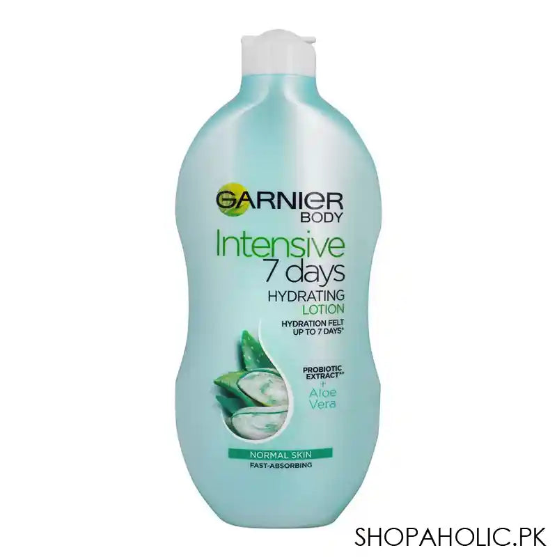 Garnier Body Intensive 7 Days Hydrating Body Lotion, For Normal Skin, Probiotic Extract + Aloe Vera, 400ml - Main Image