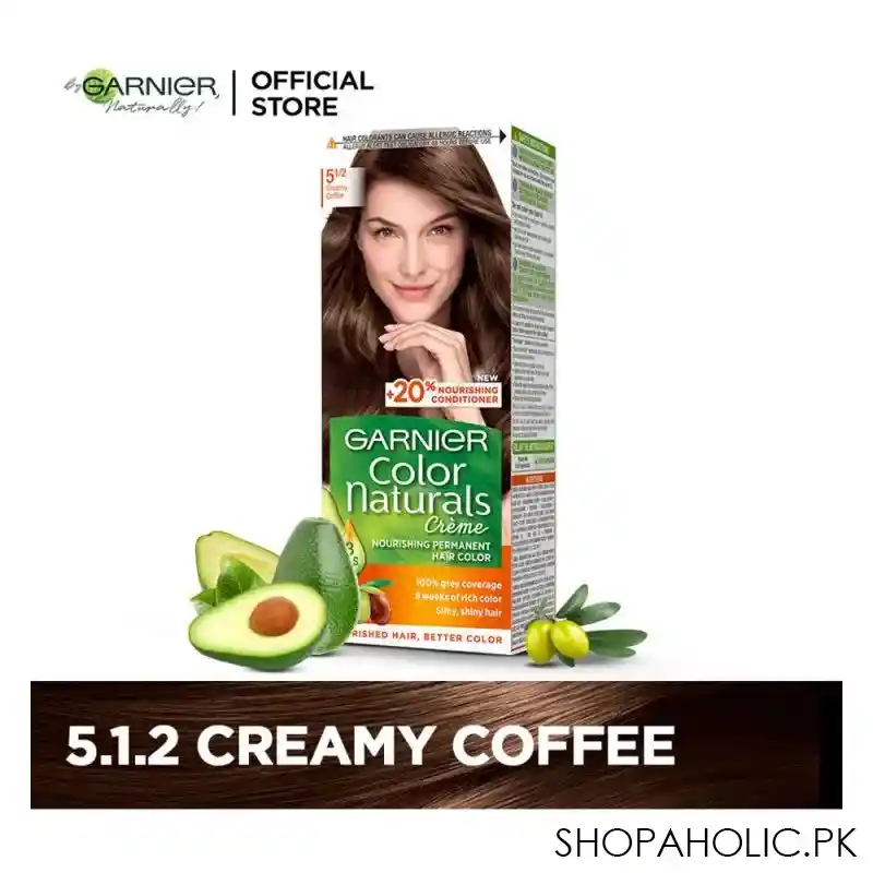 garnier color naturals creme hair colour, 5 1/2 creamy coffee main image