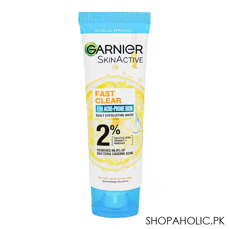 Garnier Fast Clear Facewash For Acne Prone Skin, 50ml - Image 3