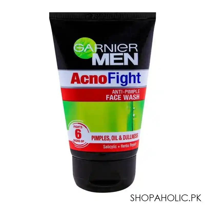 garnier men acno fight anti pimple face wash 100g main image