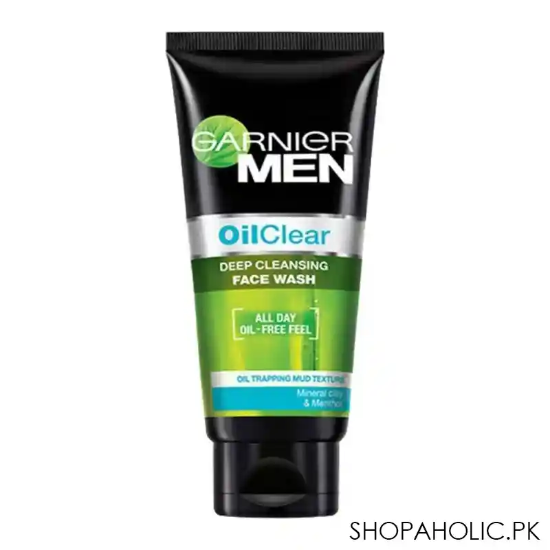 garnier men oil clear deep cleansing face wash 50g image2