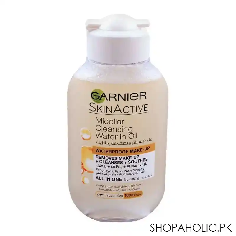 garnier skin active micellar cleansing water in oil, all in one, 100ml image2