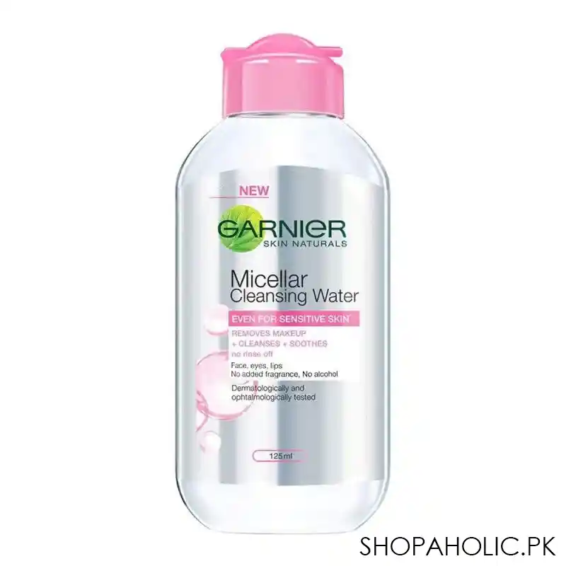 garnier skin naturals micellar cleansing water, alcohol free, 125ml image2