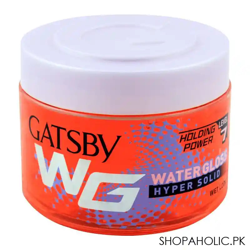 Gatsby WG Water Gloss Hyper Solid Holding Power 7 Hair Gel, Wet Look, 300gm - Main Image