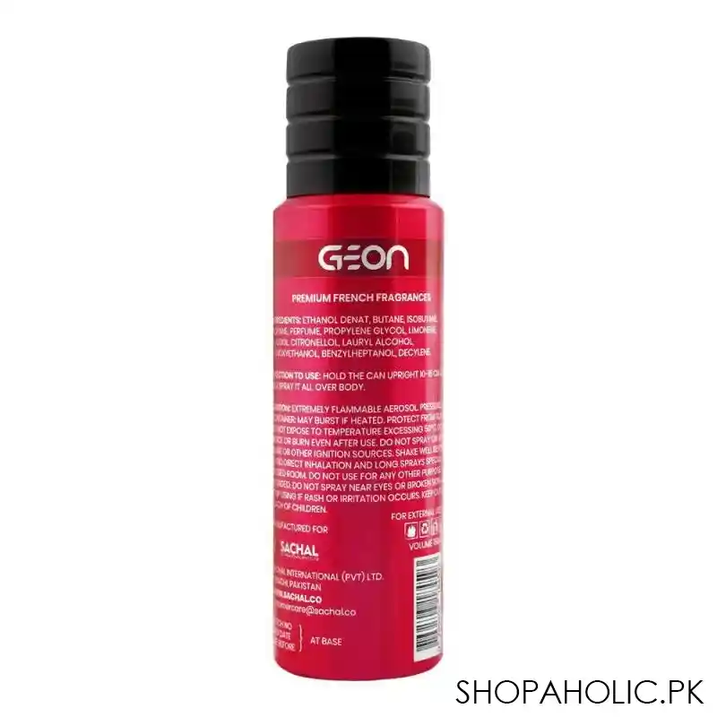 geon glamour body spray, for men, 150ml image2