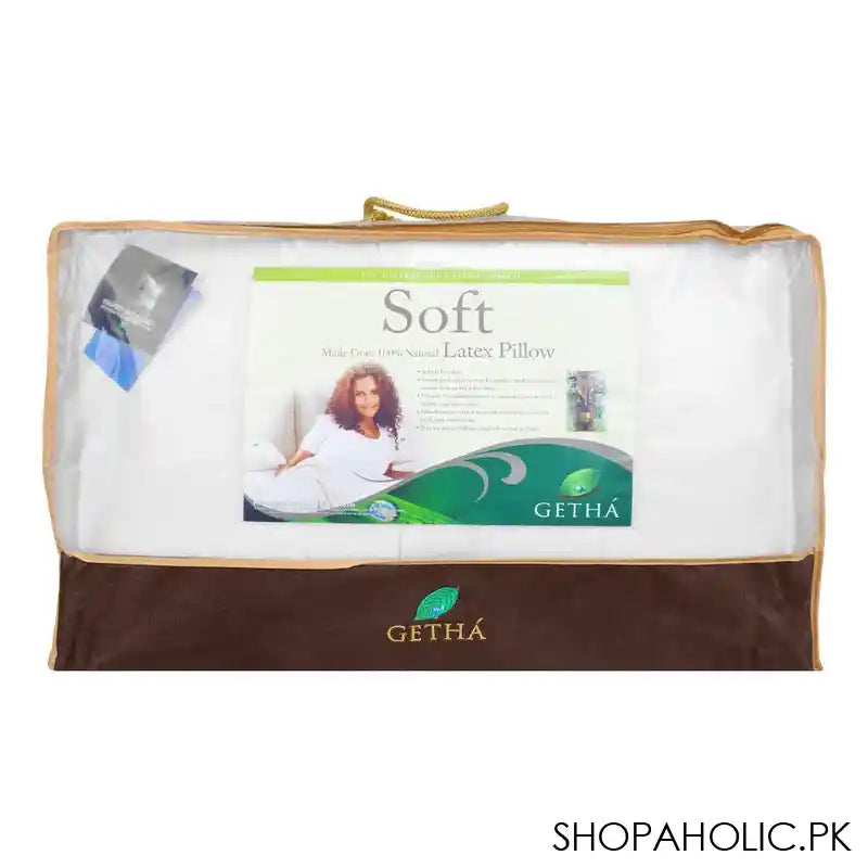 Getha 100% Natural Latex Soft Pillow, 65 x 38 x 15 cm - Image 2