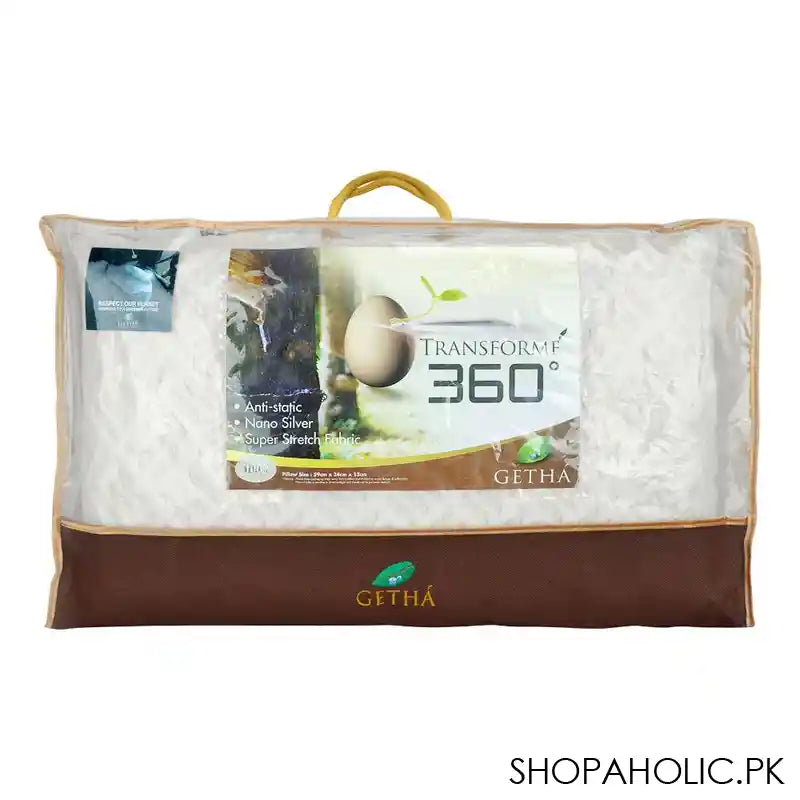 Getha 100% Natural Latex Transformed 360 Pillow, 59 x 34 x 13 cm - Image 2