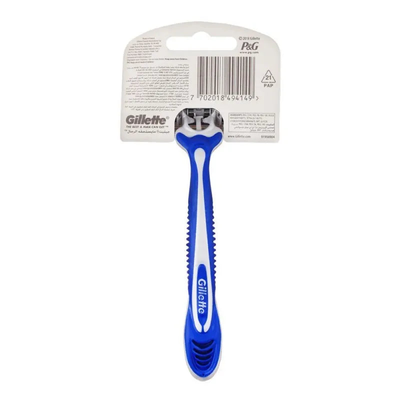 gillette blue 3 comfort disposable razor, 1 pack image2