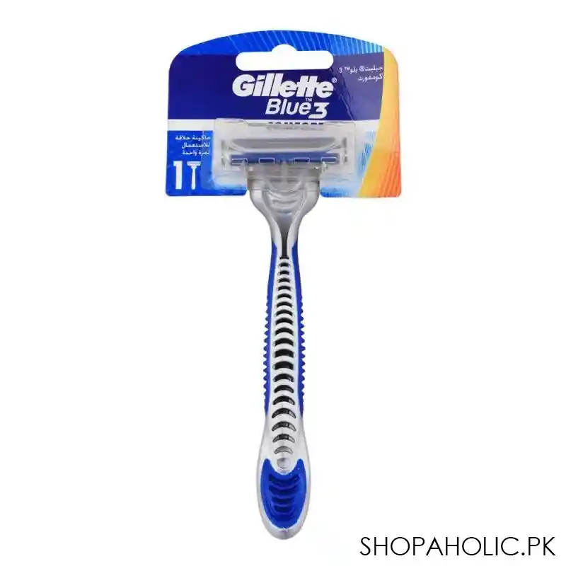 gillette blue 3 comfort disposable razor, 1 pack main image