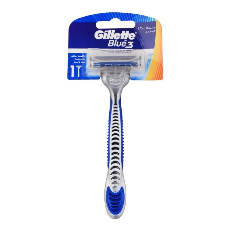 gillette blue 3 comfort disposable razor, 1 pack main image