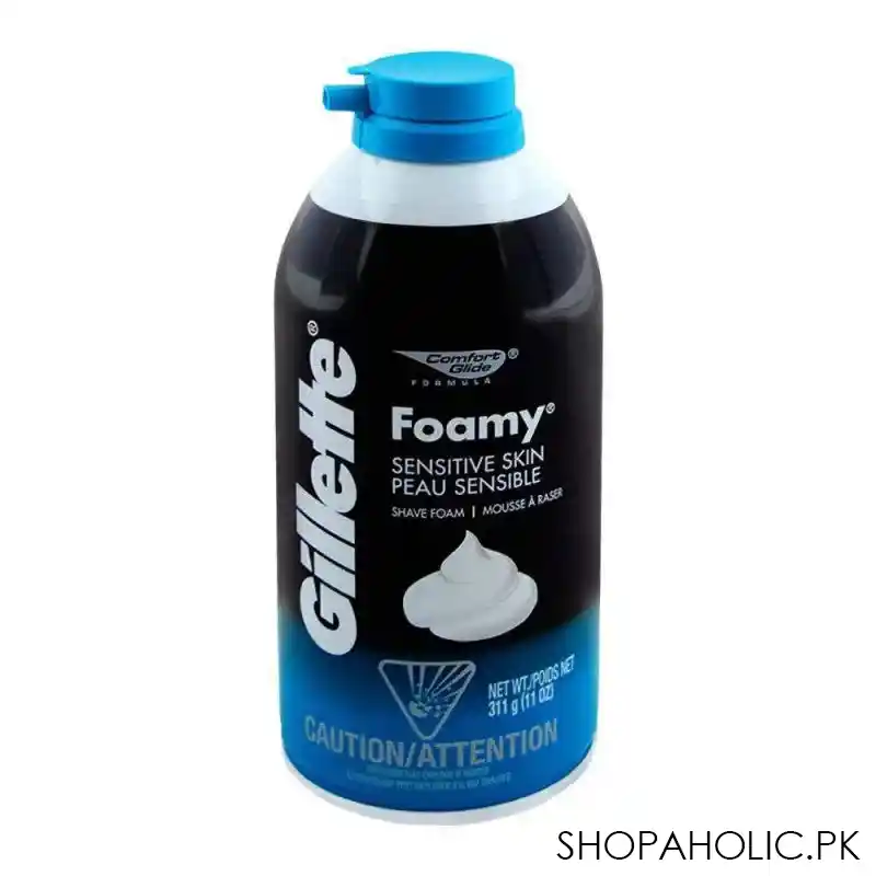 gillette foamy sensitive skin shave foam 311g main image