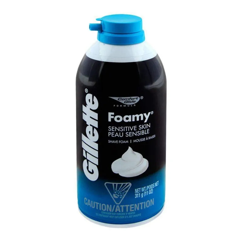 gillette foamy sensitive skin shave foam 311g main image