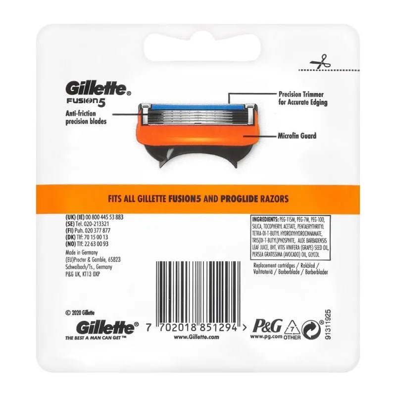 gillette fusion 5 cartridges, 4 pack image2