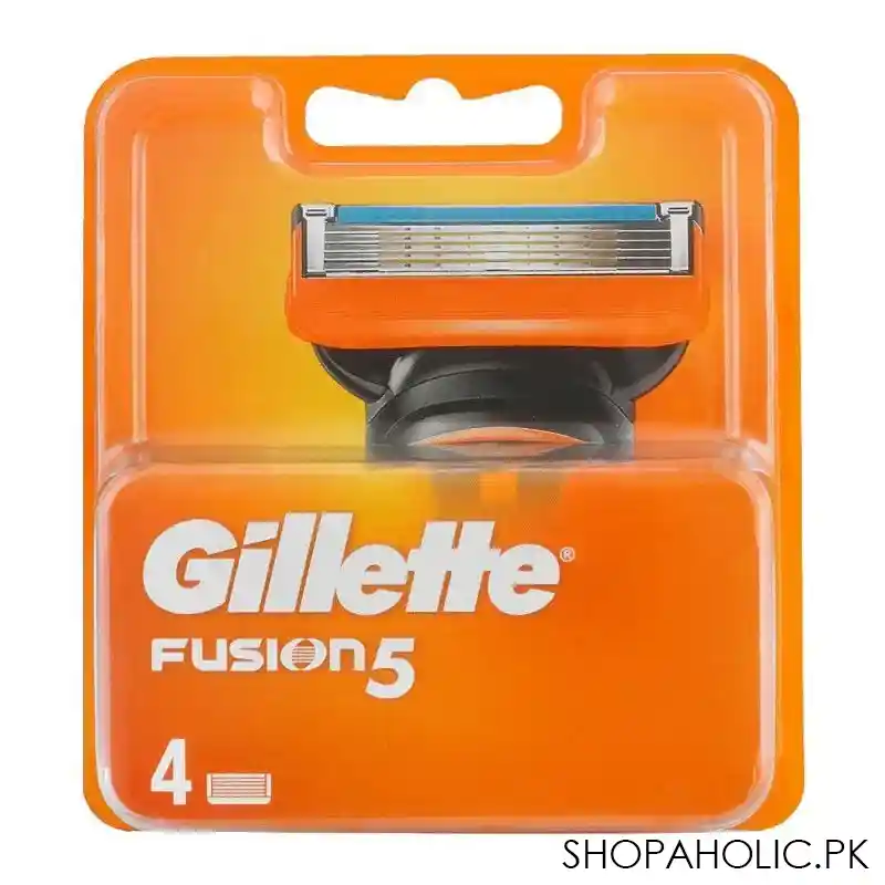 gillette fusion 5 cartridges, 4 pack main image