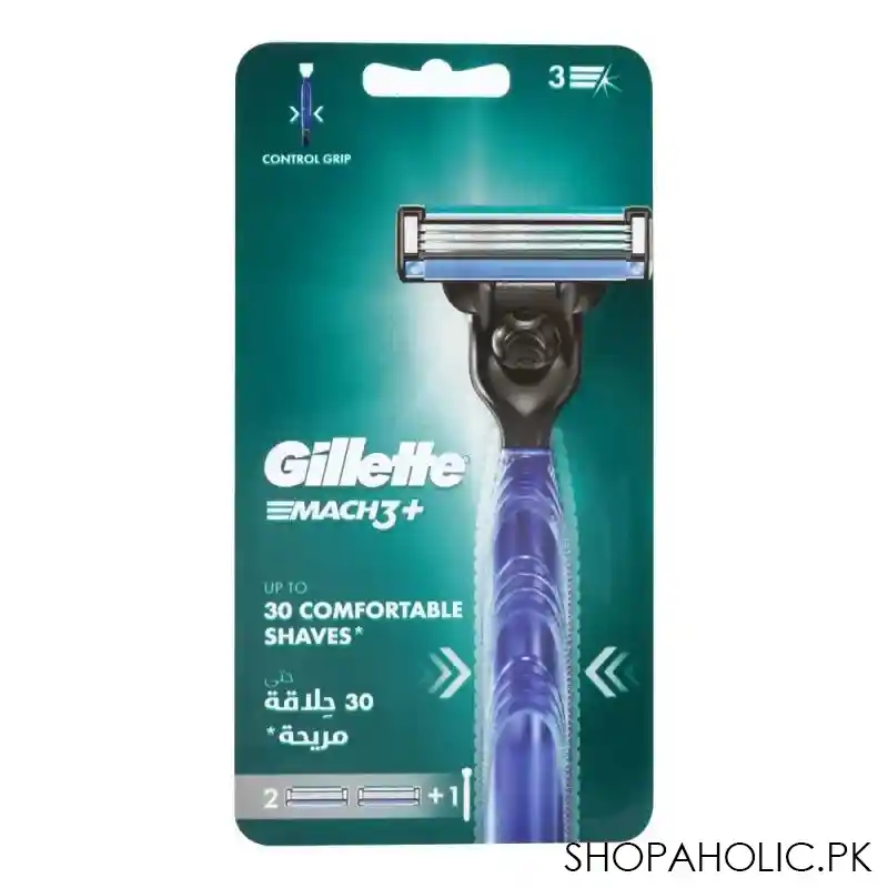 gillette mach 3 plus razor + cartriges 2 pack image2