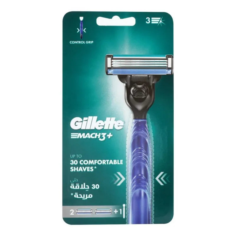 gillette mach 3 plus razor + cartriges 2 pack image2