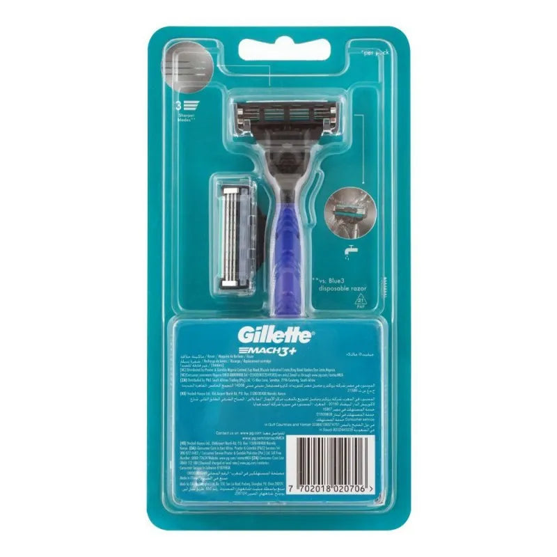 gillette mach 3 plus razor + cartriges 2 pack main image