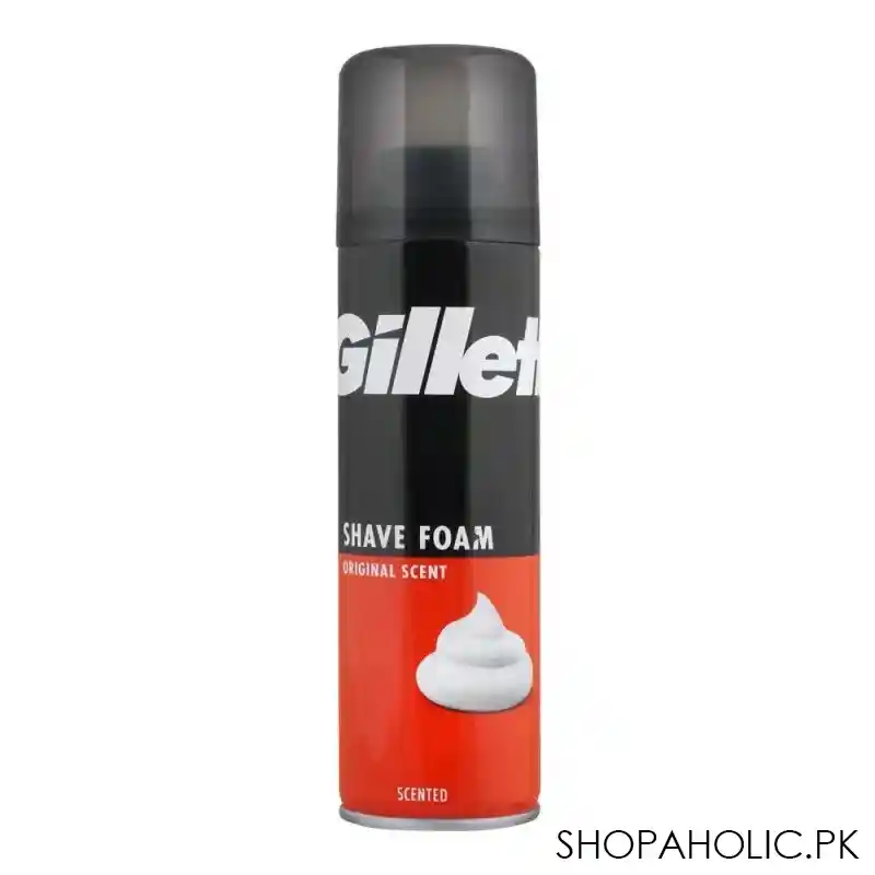 gillette original scent shave foam, 200ml main image