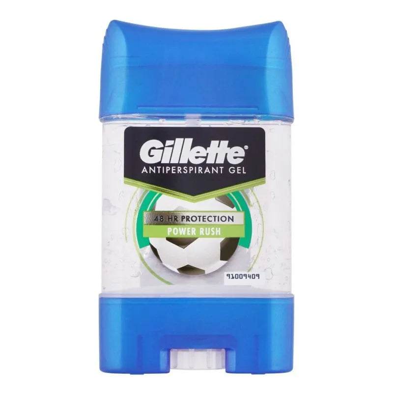 gillette power rush 48h antiperspirant clear gel, 70ml main image