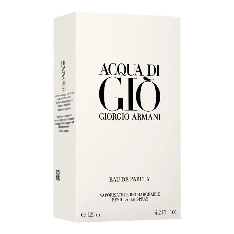 giorgio armani acqua di gio eau de parfume refillable spray for men, 125ml image2