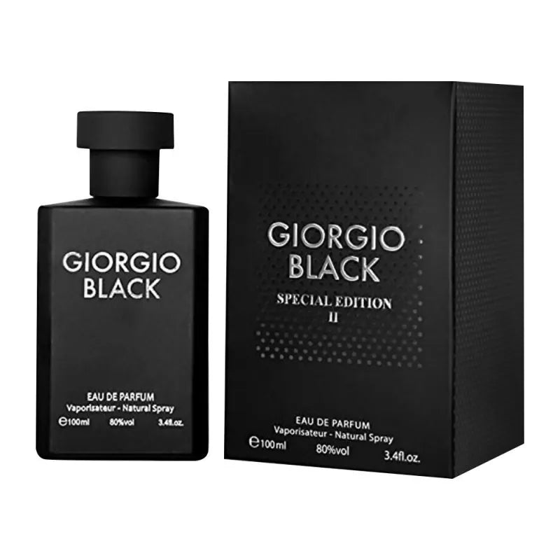 giorgio black special edition ii eau de parfum, fragrance for men, 100ml main image