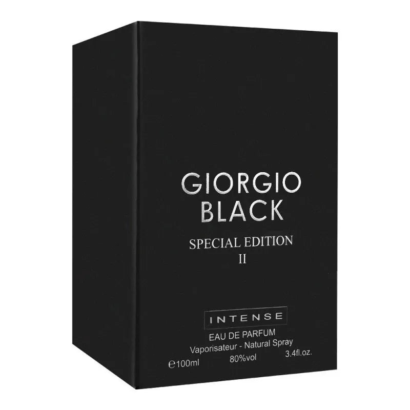 giorgio black special edition ii intense eau de parfum, fragrance for men, 100ml main image