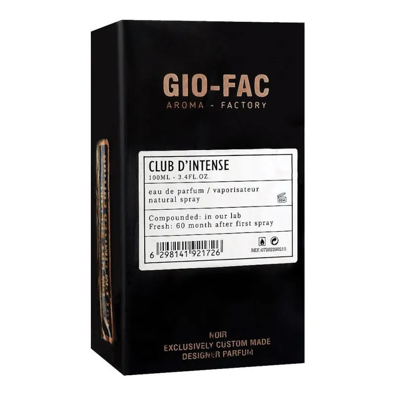 giorgio gio fac club d'intense eau de parfum, for men, 100ml image2