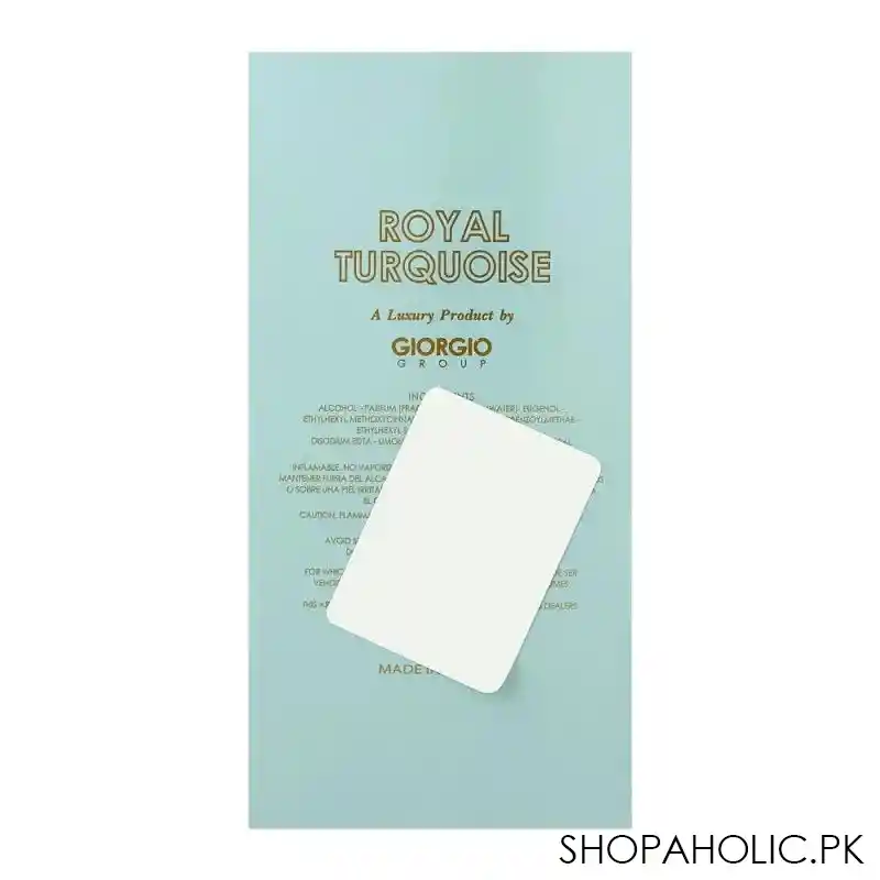 giorgio royal turquoise for men & women edp, 100ml image3