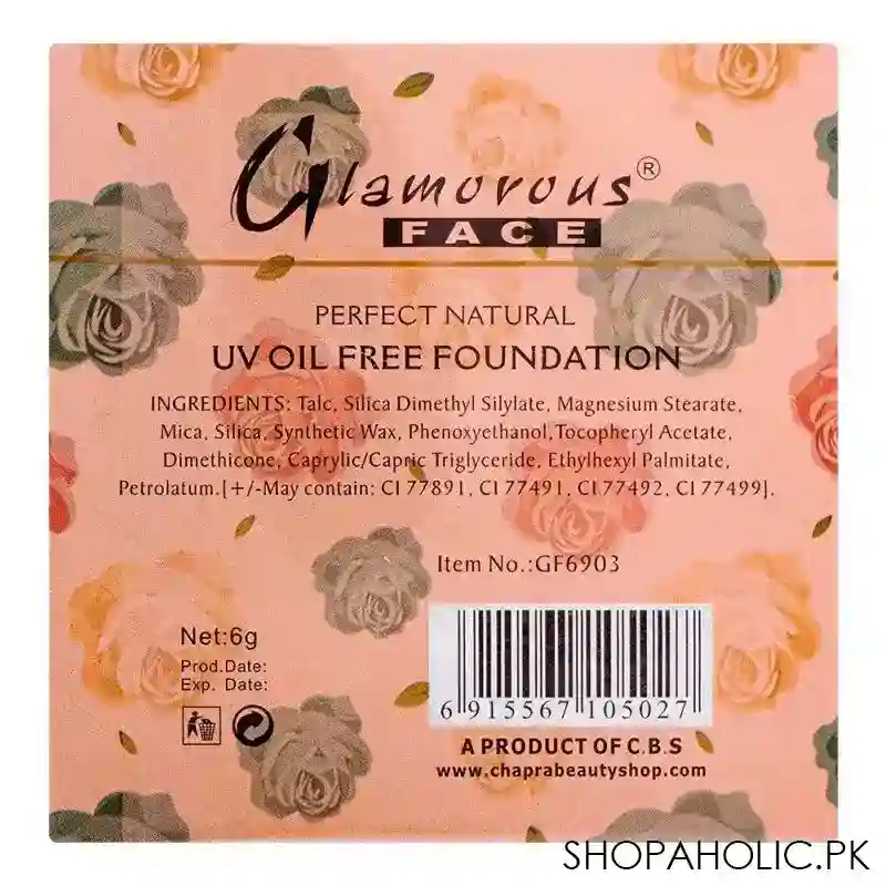 glamorous face two way cake face powder 06, gf6903, 6g image3