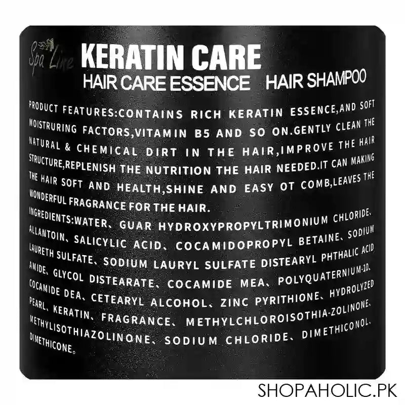 Glamourous Face Spa Line Protein Brazilian Keratin Care Hair Shampoo, 900ml - Image 3