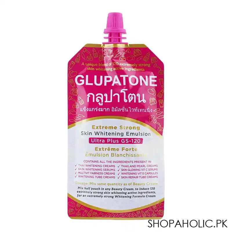 Glupatone Extreme Strong Skin Whitening Emulsion Ultra Plus GS-120, 50g - Main Image