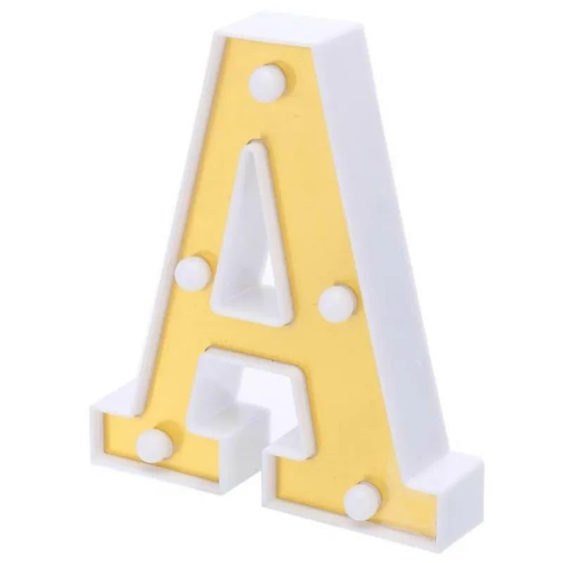 gold plated led letters image4