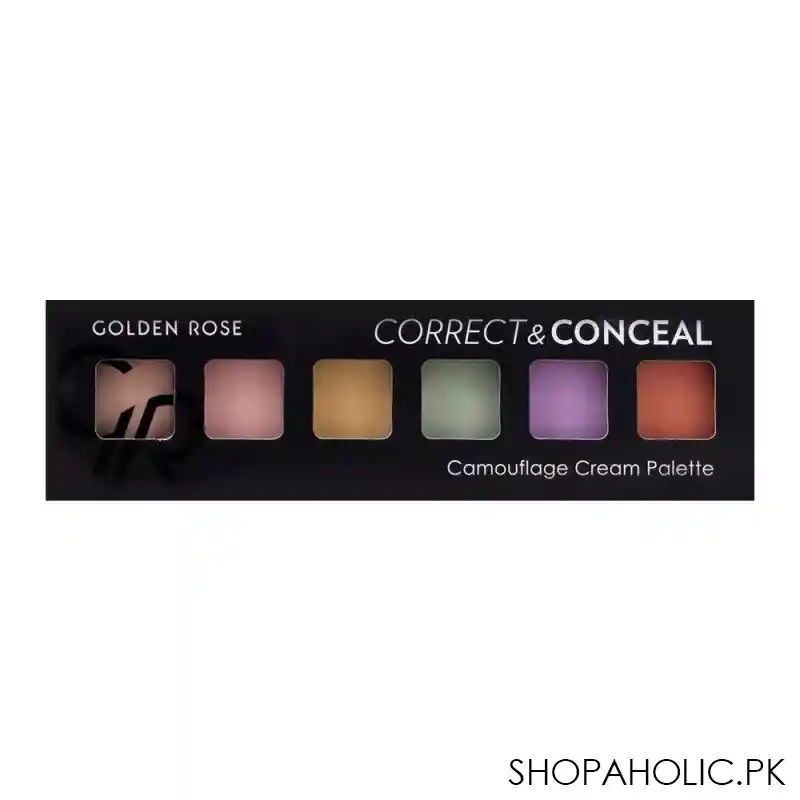 golden rose correct & conceal camouflage cream palette image4