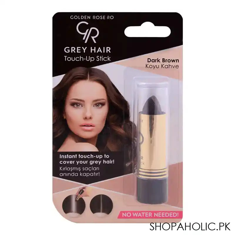 Golden Rose Grey Hair Touch-Up Stick, 02 Dark Brown - Main Image