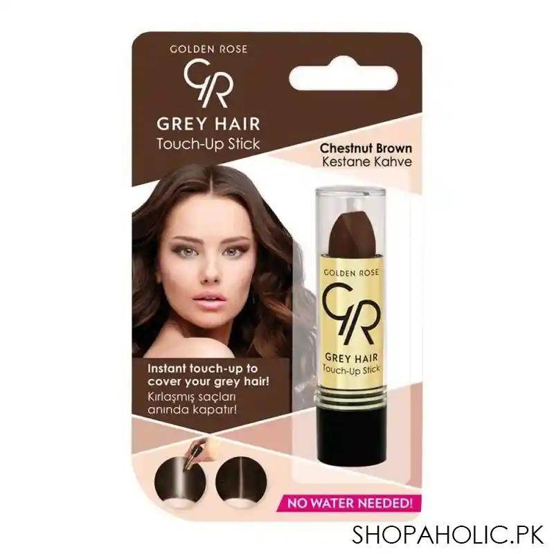 golden rose grey hair touch up stick, 07 chestnut brown image2